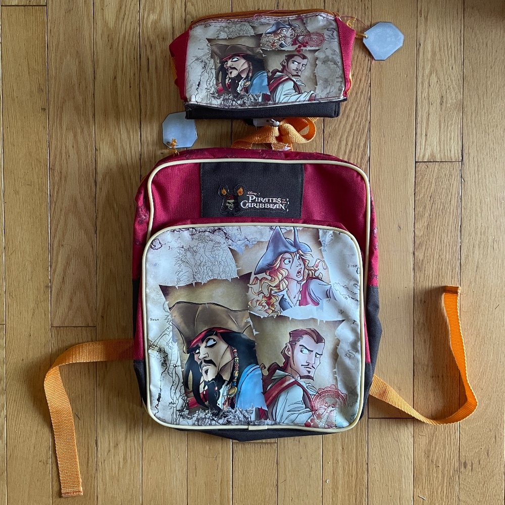 Brand New Disney’s Pirates of the Caribbean Backpack & Lunch Bag